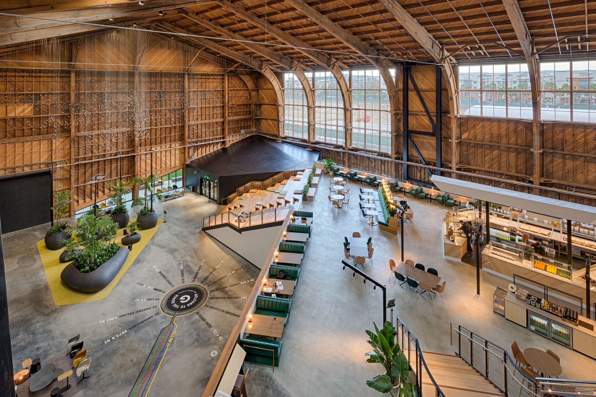 Google built an LA office in Howard Hughes’ 1943 airplane hangar