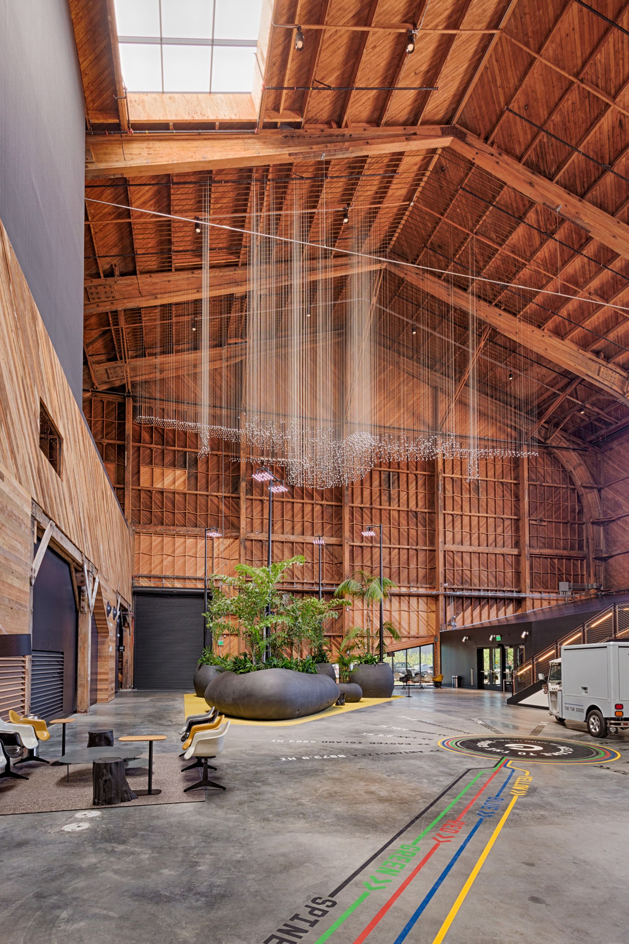 Google built an LA office in Howard Hughes’ 1943 airplane hangar