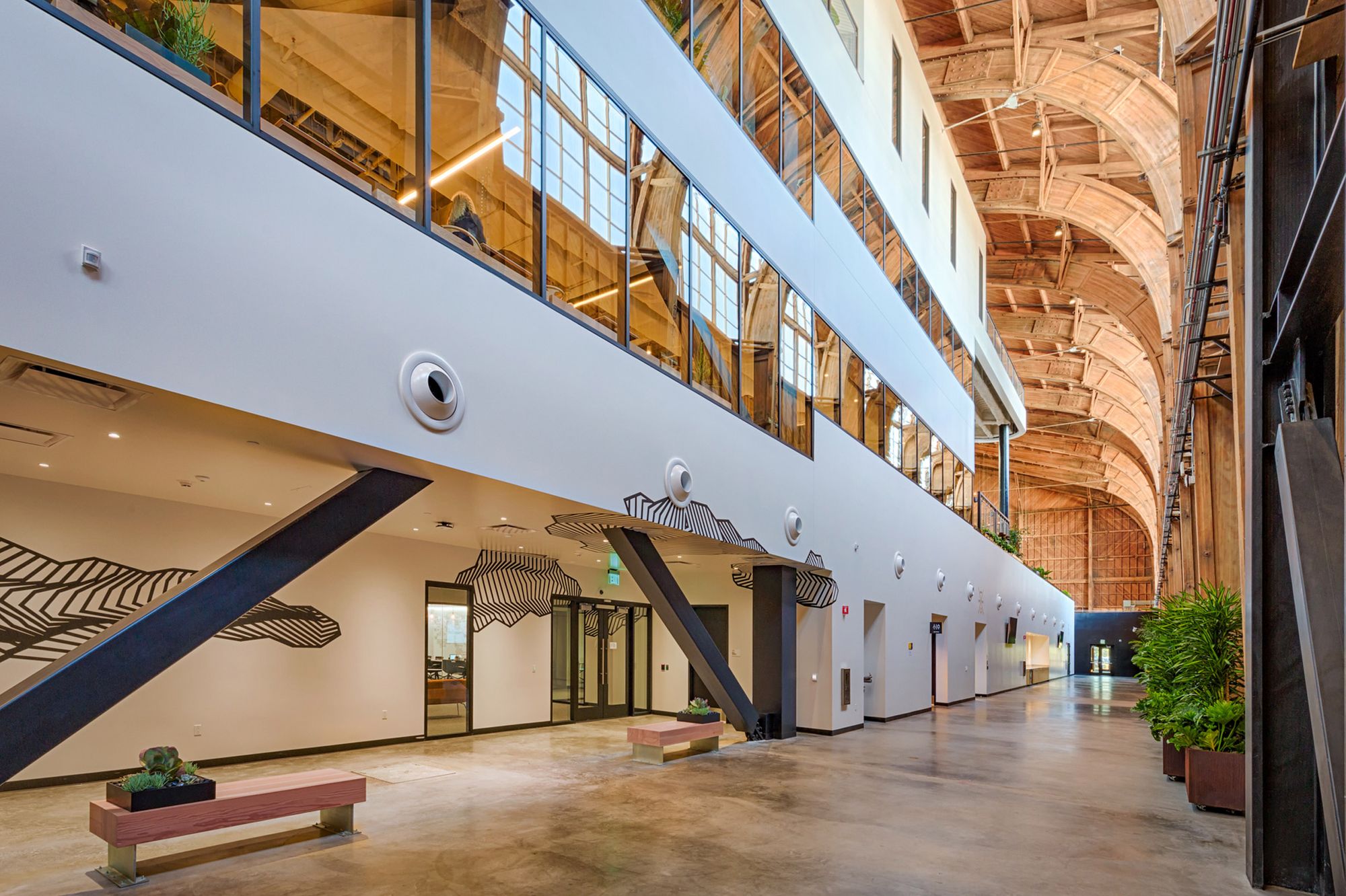 Google built an LA office in Howard Hughes’ 1943 airplane hangar