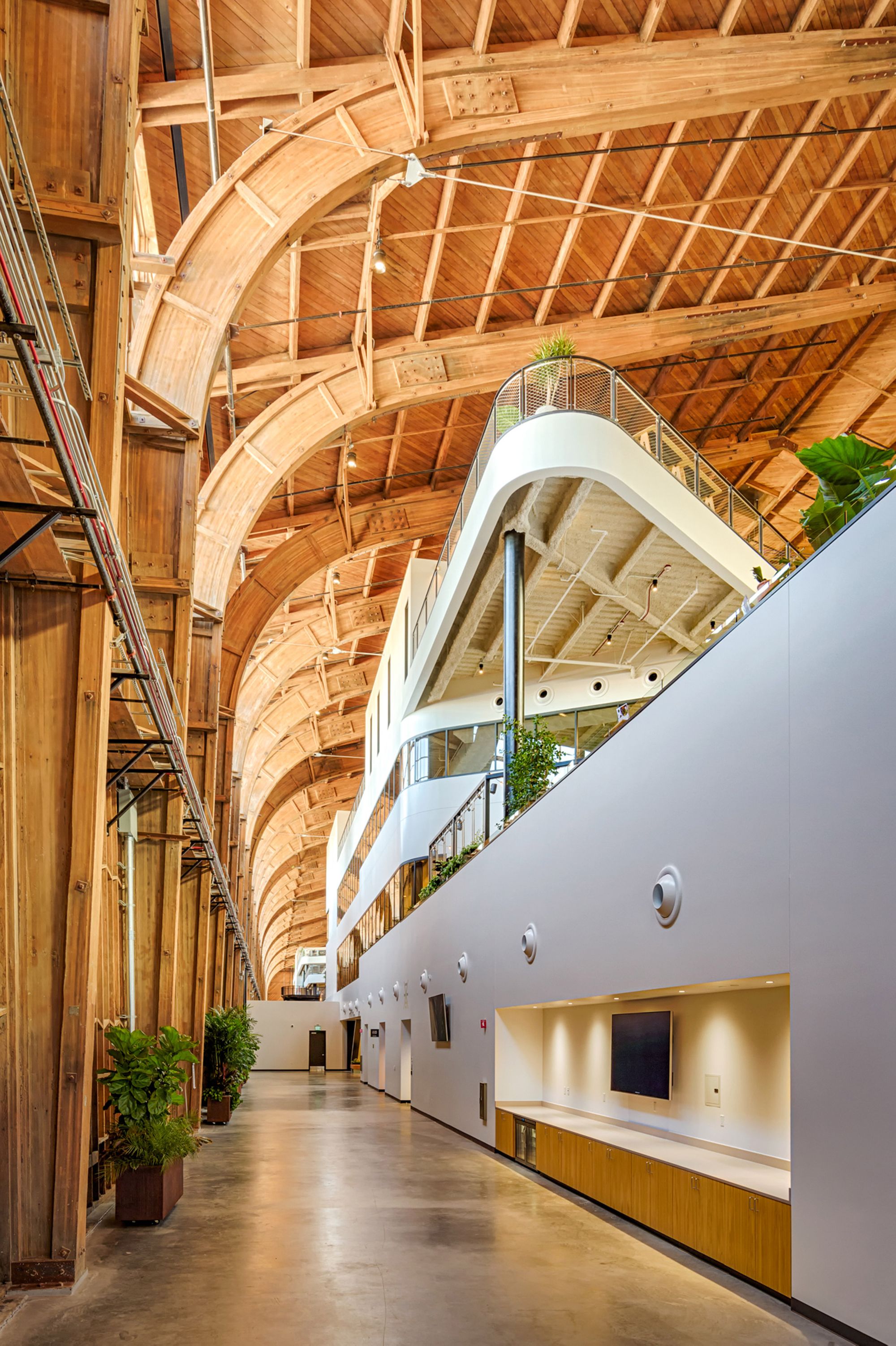 Google built an LA office in Howard Hughes’ 1943 airplane hangar