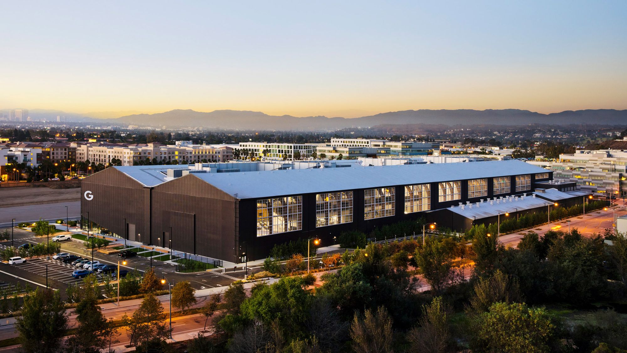 Google built an LA office in Howard Hughes’ 1943 airplane hangar